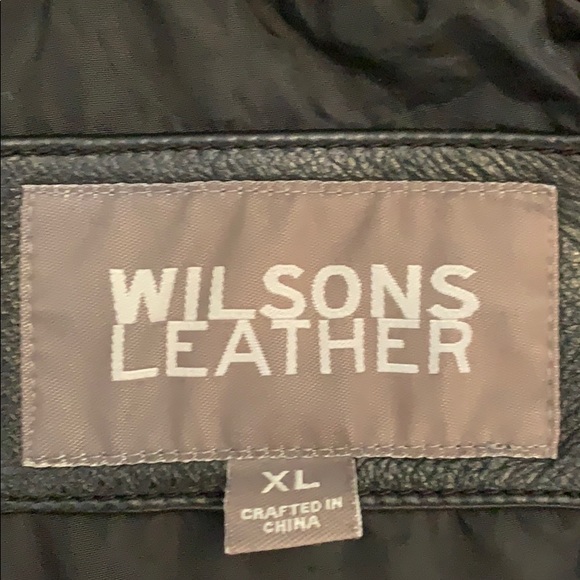 Wilson’s Leather black leather jacket